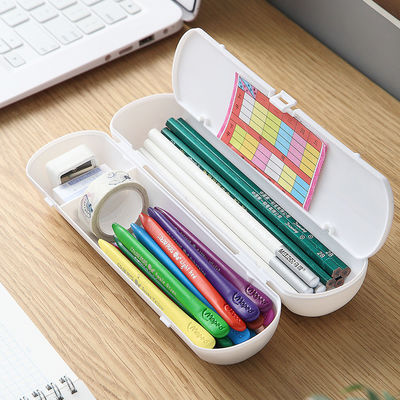 Transparent PVC Plastic Cute Pure Clear Pencil Case for Schools Offices Unisex Design