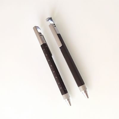 Multi-function Phone Holder Plastic Level Screwdriver Inch Scale Tool Ballpoint Pen OEM/ODM