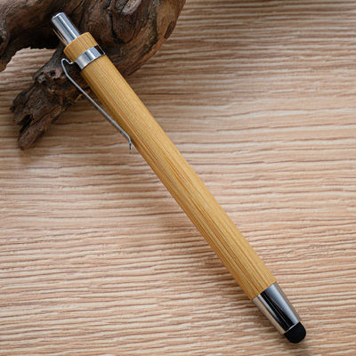Custom LOGO Eco Friendly Bamboo Gel Ballpoint Pens Bamboo Pen Erasable