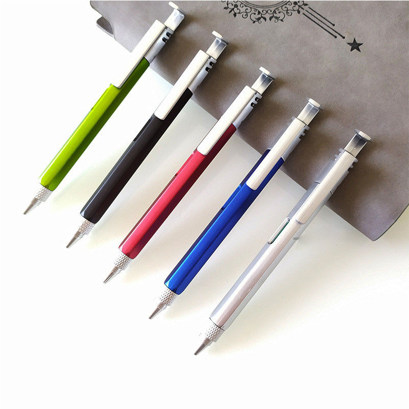 Multi-function Phone Holder Plastic Level Screwdriver Inch Scale Tool Ballpoint Pen OEM/ODM